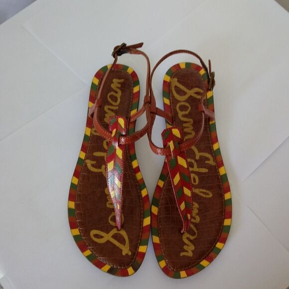 Sam Edelman T strap multicolor sandals - Picture 6 of 6